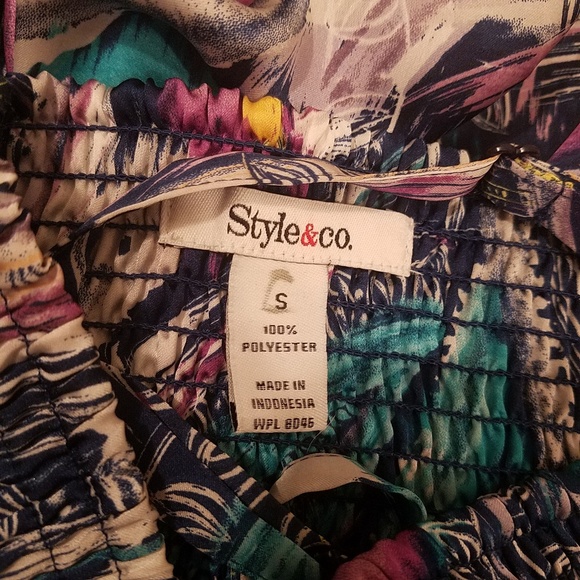 Style & Co Silky Maxi Dress with Removable Straps - Picture 4 of 4